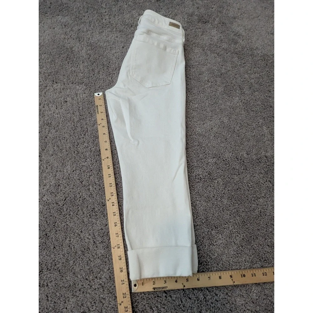 Liverpool Jeans Womens 30W Denim White Cropped‎ Casual